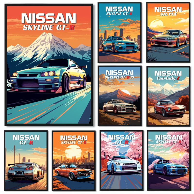 Lifestyle Of Japanese - Pôster de Carro Esportivo Clássico Japonês