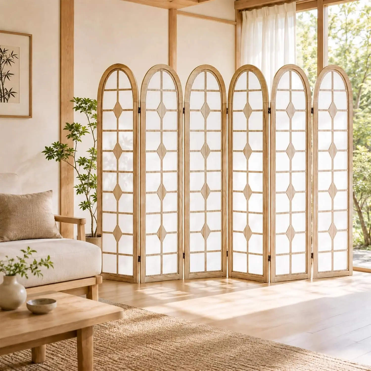 Shoji Screen Divider - Divisória de Ambiente Shoji de 6