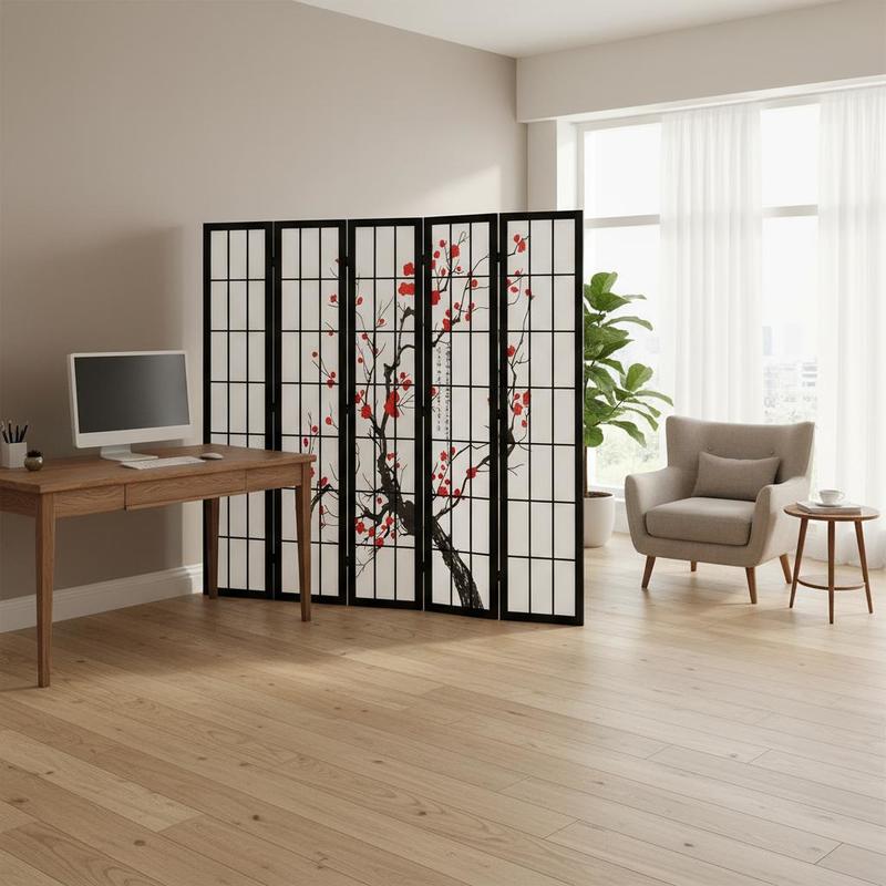 Shoji Screen Divider - Divisória Japonesa Shoji de 6 Painéis