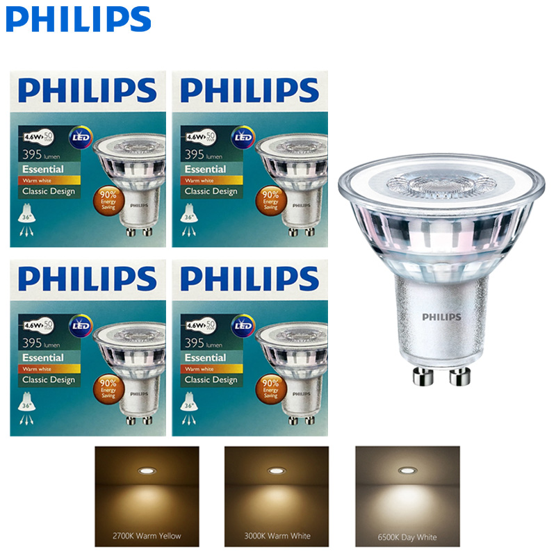 Philips Bulb Led Classic - Lâmpada LED Embutida Philips 4.6W Essential