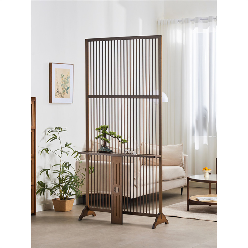Shoji Screen Divider - Divisória de madeira maciça móvel para