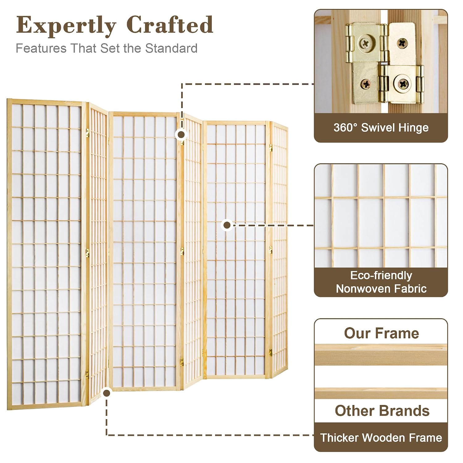 Divisória de Ambiente Dobrável - Shoji Screen Divider avaliação e preço