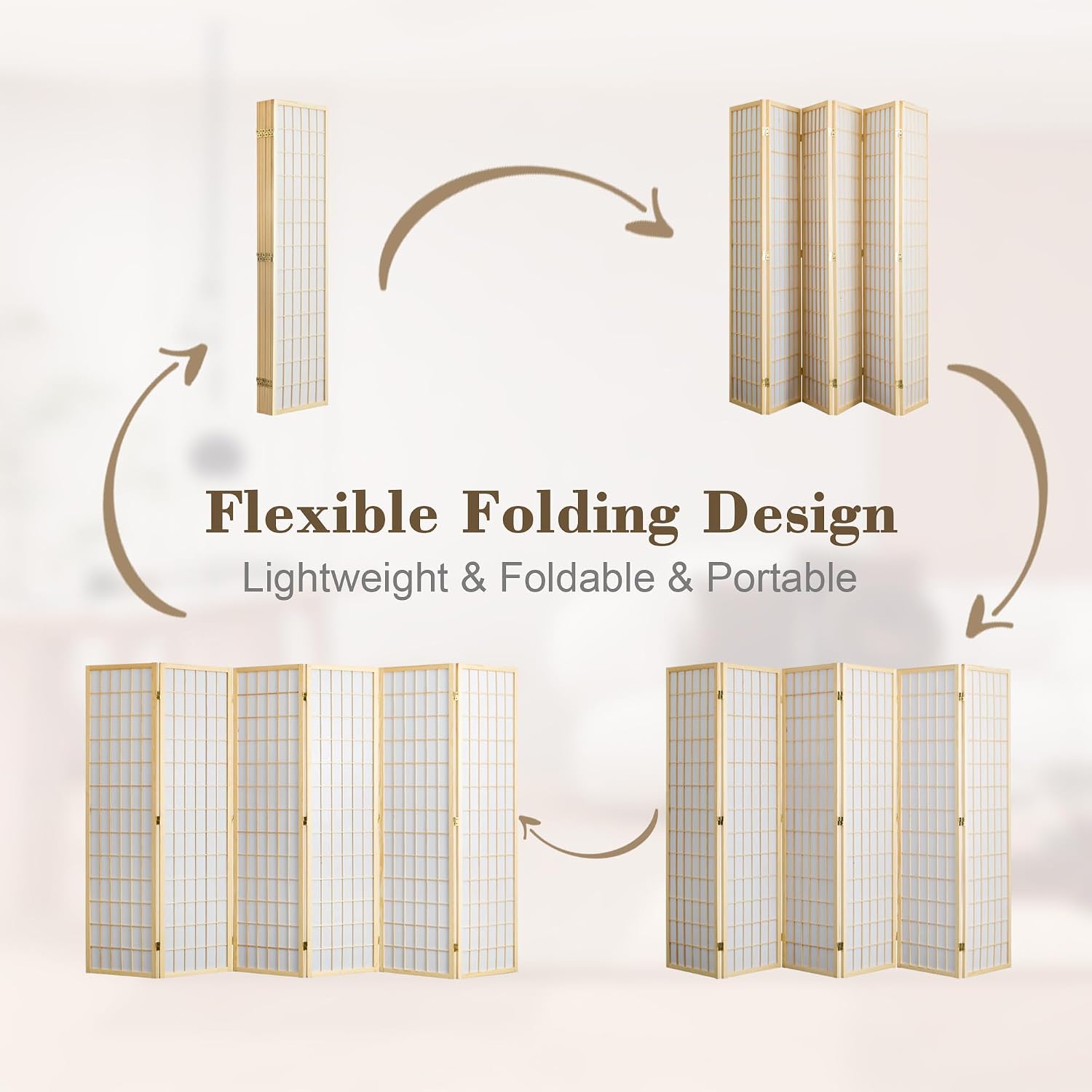 Divisória de Ambiente Dobrável - Shoji Screen Divider avaliação e preço
