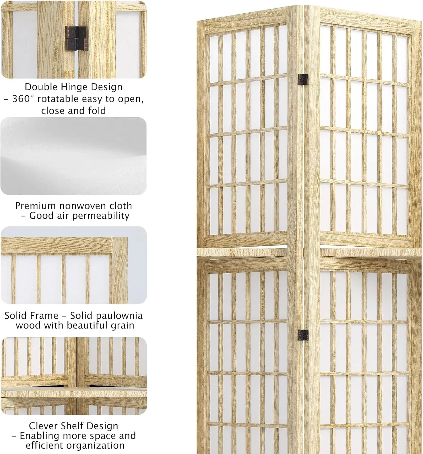 Divisória de Ambiente Portátil - Shoji Screen Divider avaliação e preço