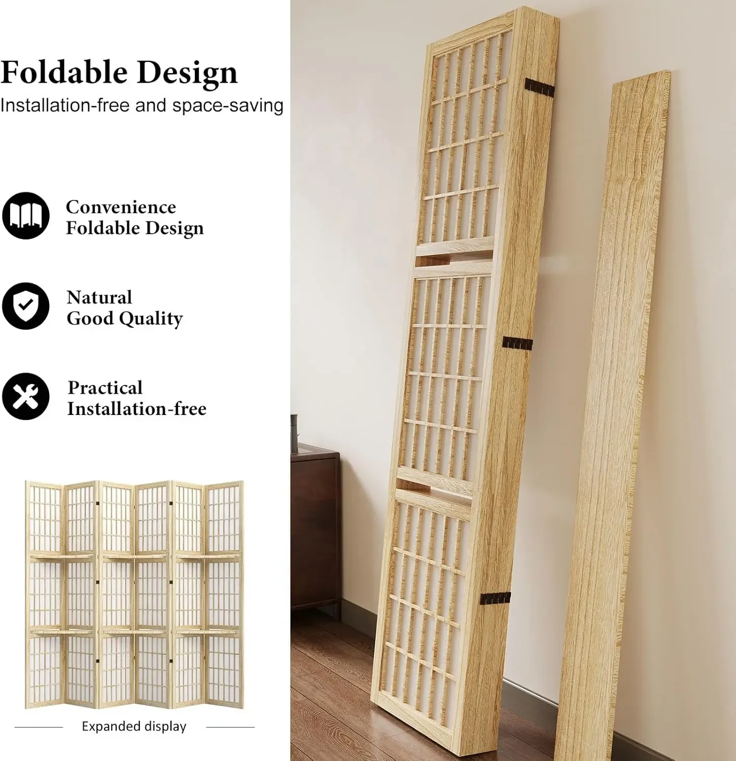 Divisória de Ambiente Portátil - Shoji Screen Divider avaliação e preço