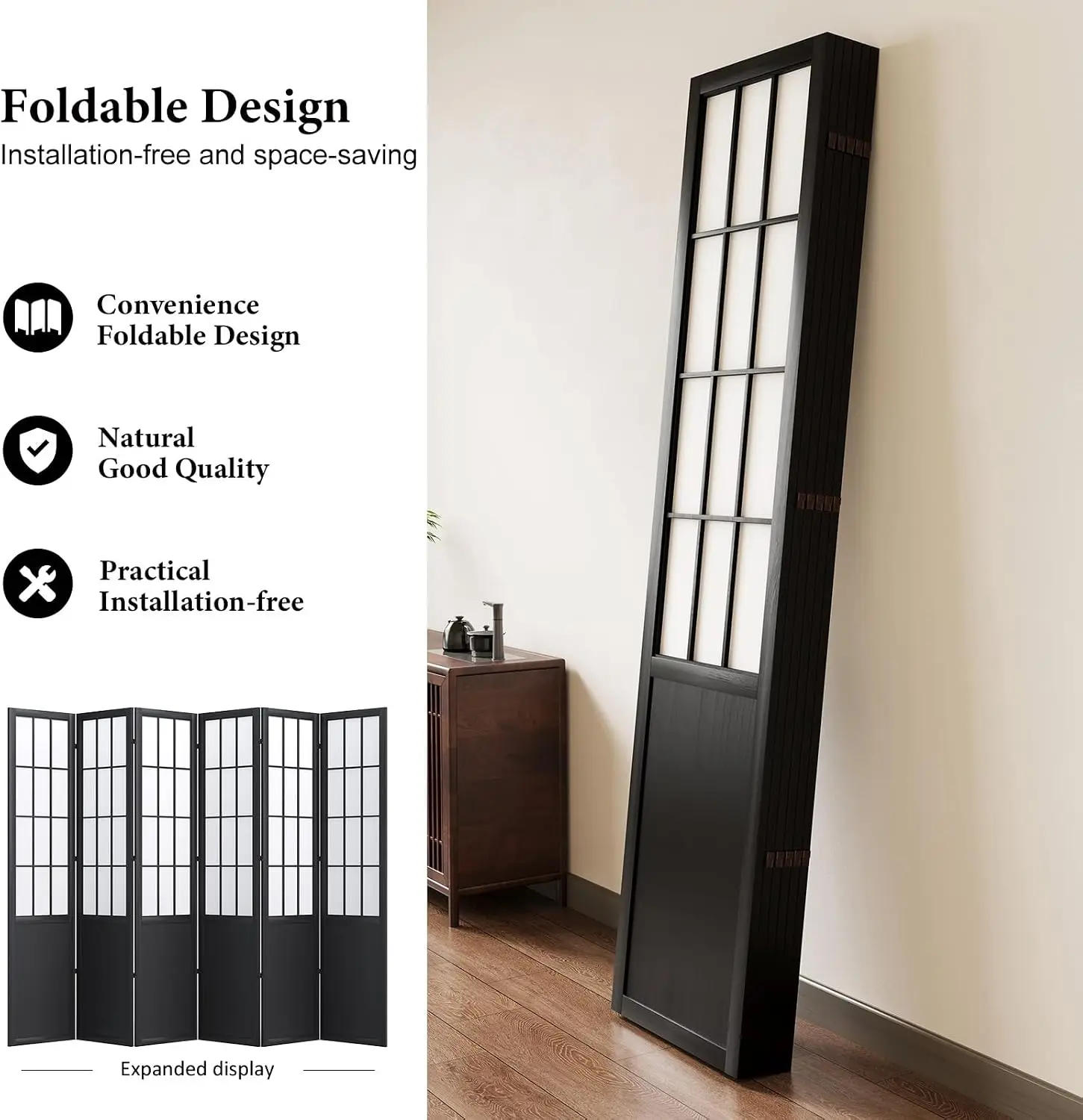Divisória de Ambiente de 1,70m - Shoji Screen Divider avaliação e preço
