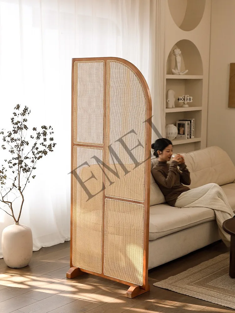 Retro Madeira Sólida Rattan Su - Shoji Screen Divider avaliação e preço