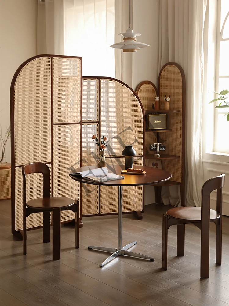 Retro Madeira Sólida Rattan Su - Shoji Screen Divider avaliação e preço
