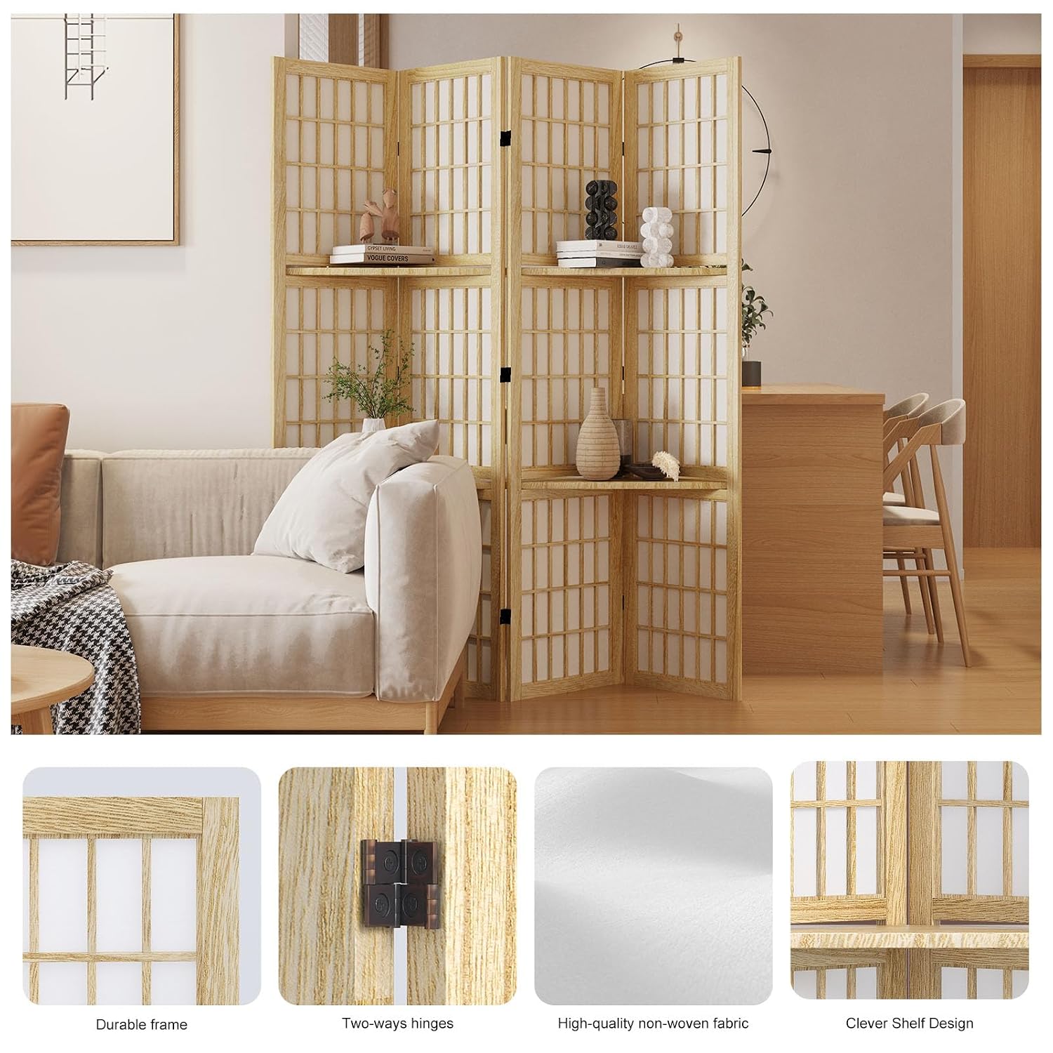 Divisória de Ambiente em Madei - Shoji Screen Divider avaliação e preço