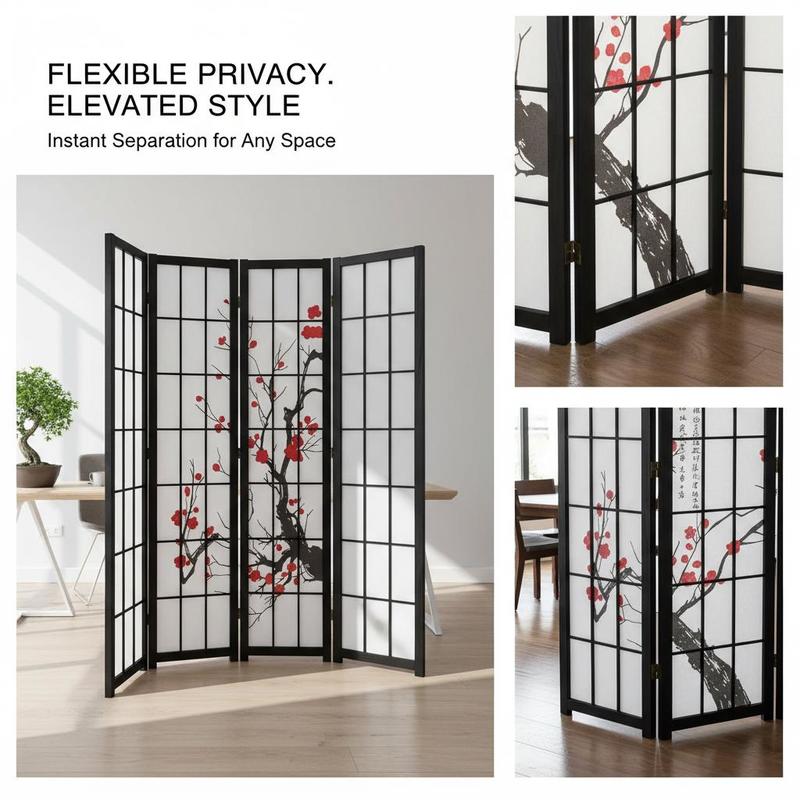 Divisória Japonesa Shoji de 6  - Shoji Screen Divider avaliação e preço