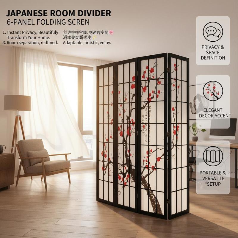 Divisória Japonesa Shoji de 6  - Shoji Screen Divider avaliação e preço
