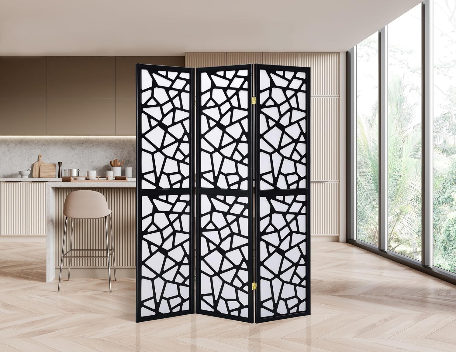 Divisória de Ambiente com 3 Pa - Shoji Screen Divider avaliação e preço