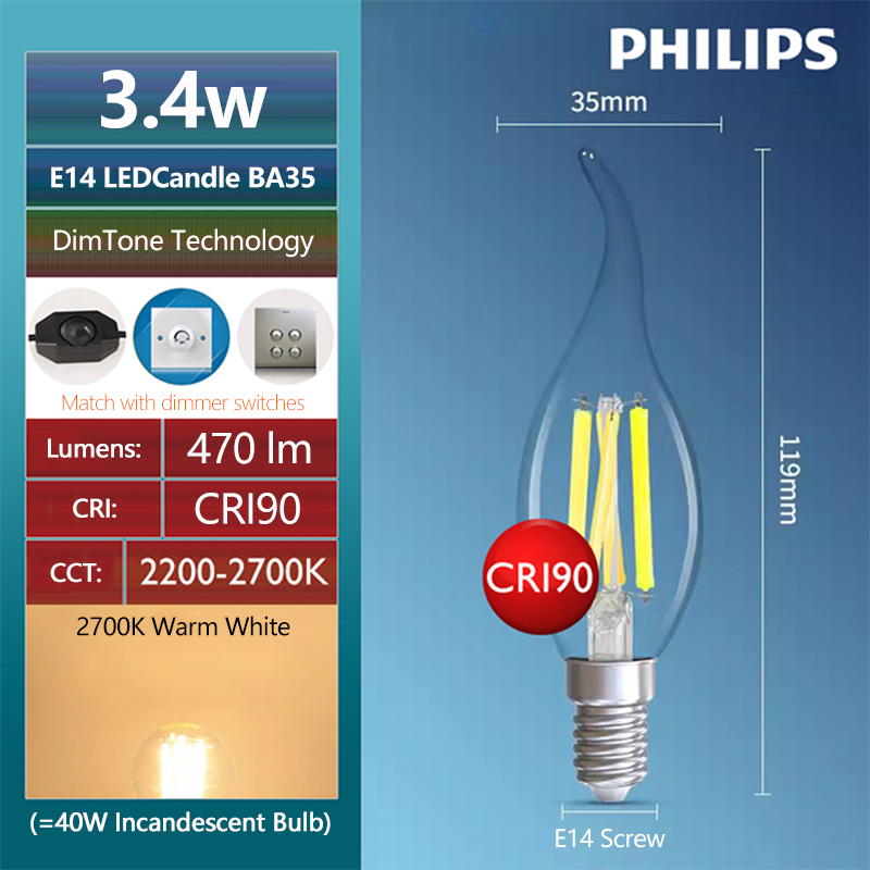 Philips master led vela e14 lâ - Philips Bulb Led Classic avaliação e preço